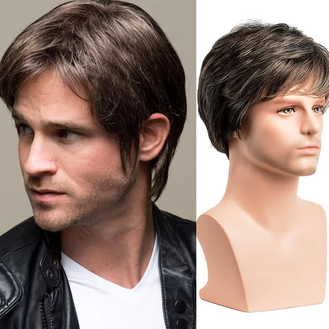 Mens Protein Silk Wigs