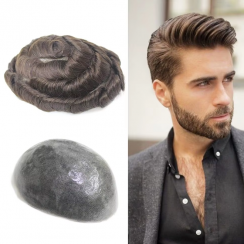 Male Prosthesis Thin Skin Natural Hairline Wig